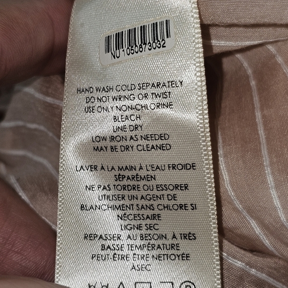 Maeve Anthropologie Pink Rose Linen Blend Shirred Peplum Top In 2X NWT - Picture 8 of 9